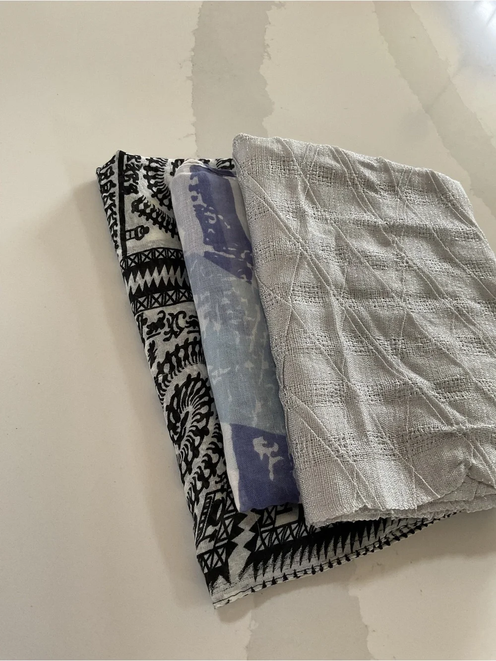 Bundle of 3 lightweight scarves